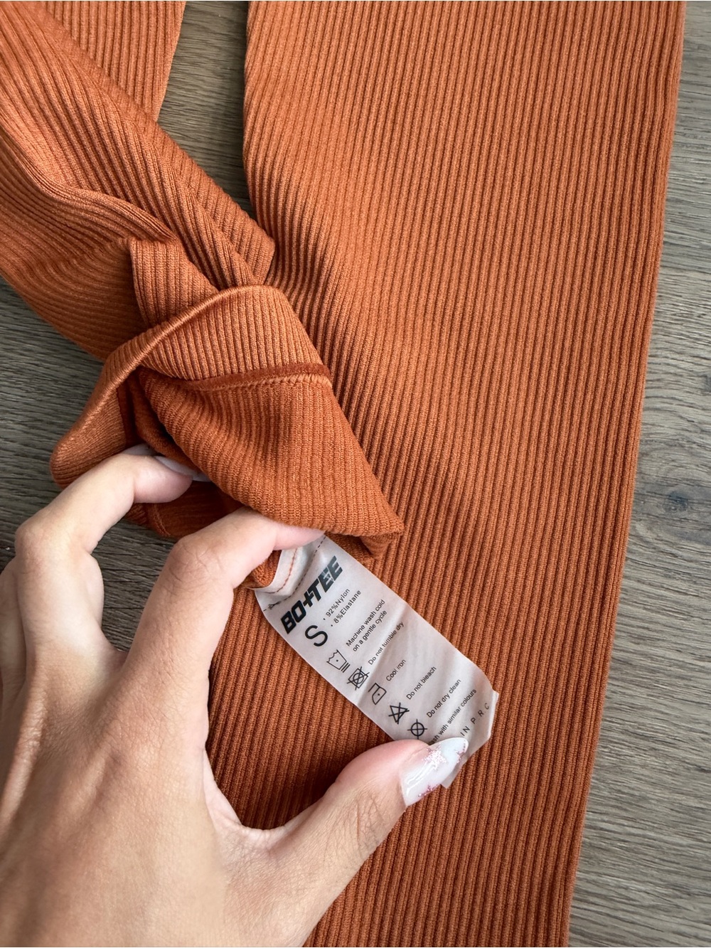 Bo+Tee Ribbed Seamless Leggings - Picture 7 of 7